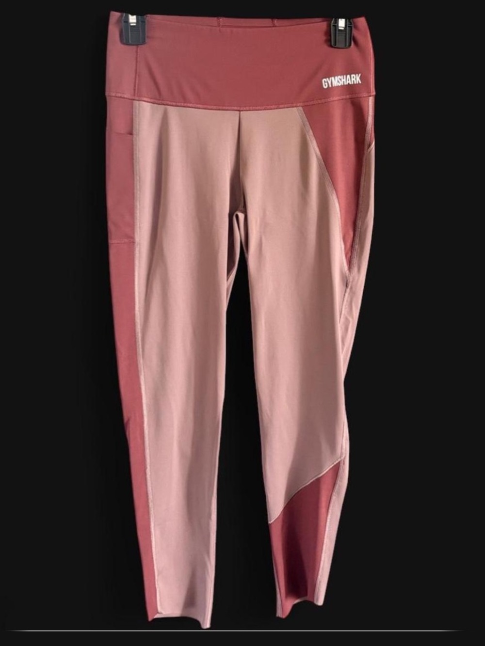 Gymshark Two-Tone rust High-Waisted Leggings size Medium